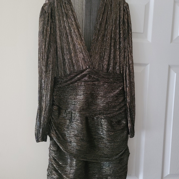 Maje Mini Metallic dress - Picture 3 of 3